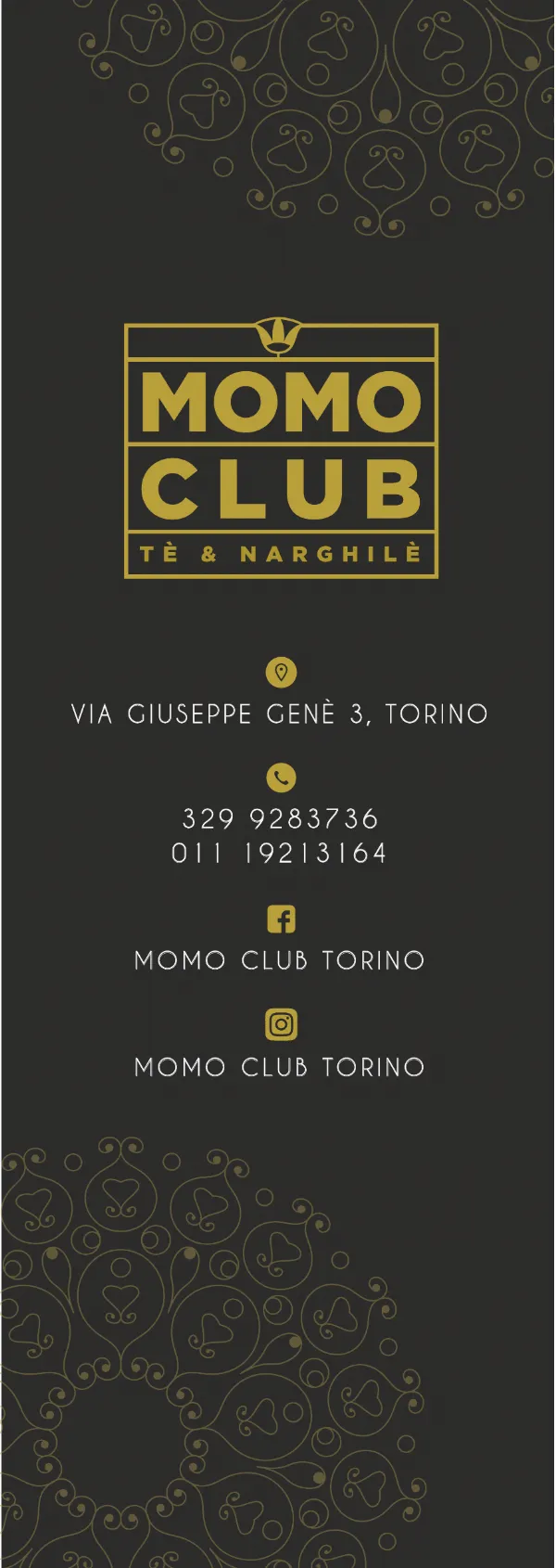 Listino online : Menu Momo Club - MOMO CLUB - Tè & Narghilè - Torino